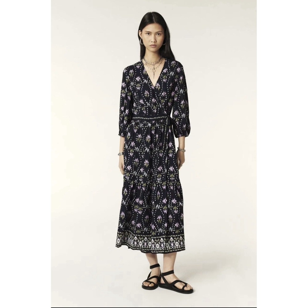 Ba&sh Ba Sh Bash Nerla MidNight Maxi Dress Floral Small Women